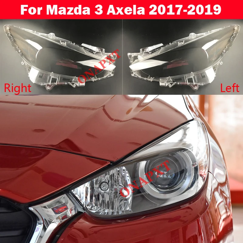 

Automobile Headlamp Car Hernia LED Headlight Glass Cover Head Light Lens Covers Styling For Mazda 3 Axela 2017-2019