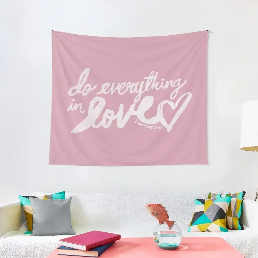 1 Corinthians 16: 14 x Rose Tapestry House Decorations Room Decorator Carpet On The Wall Home Decor Accessories Tapestry