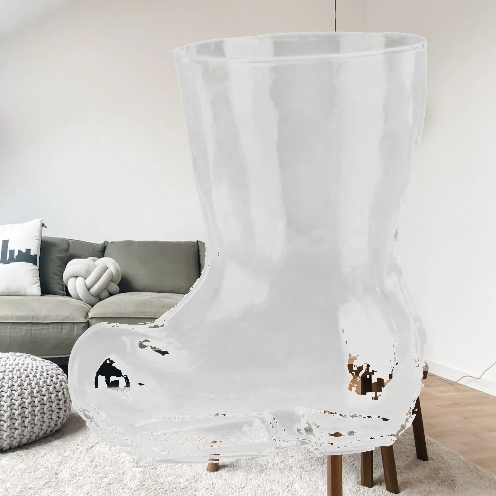 Boot Shaped Glass Beer Mug High Borosilicate Heat Resistant Drinking Cup Creative Coffee Mug for Bar Party