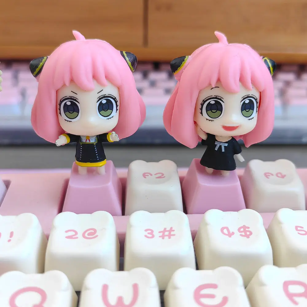 Diy Goddess Story Anya Mechanical Keyboard Keys Rem Ram Cross-Axis Mechanical Keyboard Pc Personalized Keycaps Gift Toys