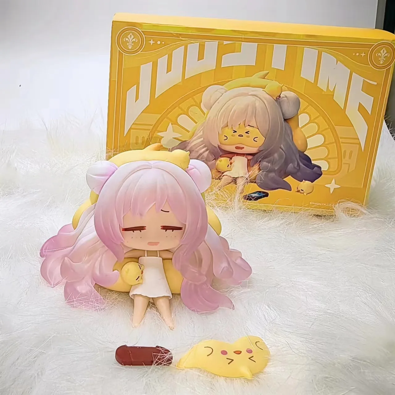 Anime Game Azur Lane MNF Le Malin Q version Kawaii Sitting posture Action Figure PVC Model Desk Decor Toys Doll Gifts boxed