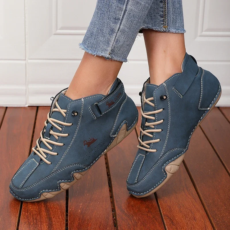 Men Women Sneakers Soft Soled Lazy Loafers Anti Slip Outdoor Work Shoes Fashion Driving Flat Bottomed Comfort Casual Footwear