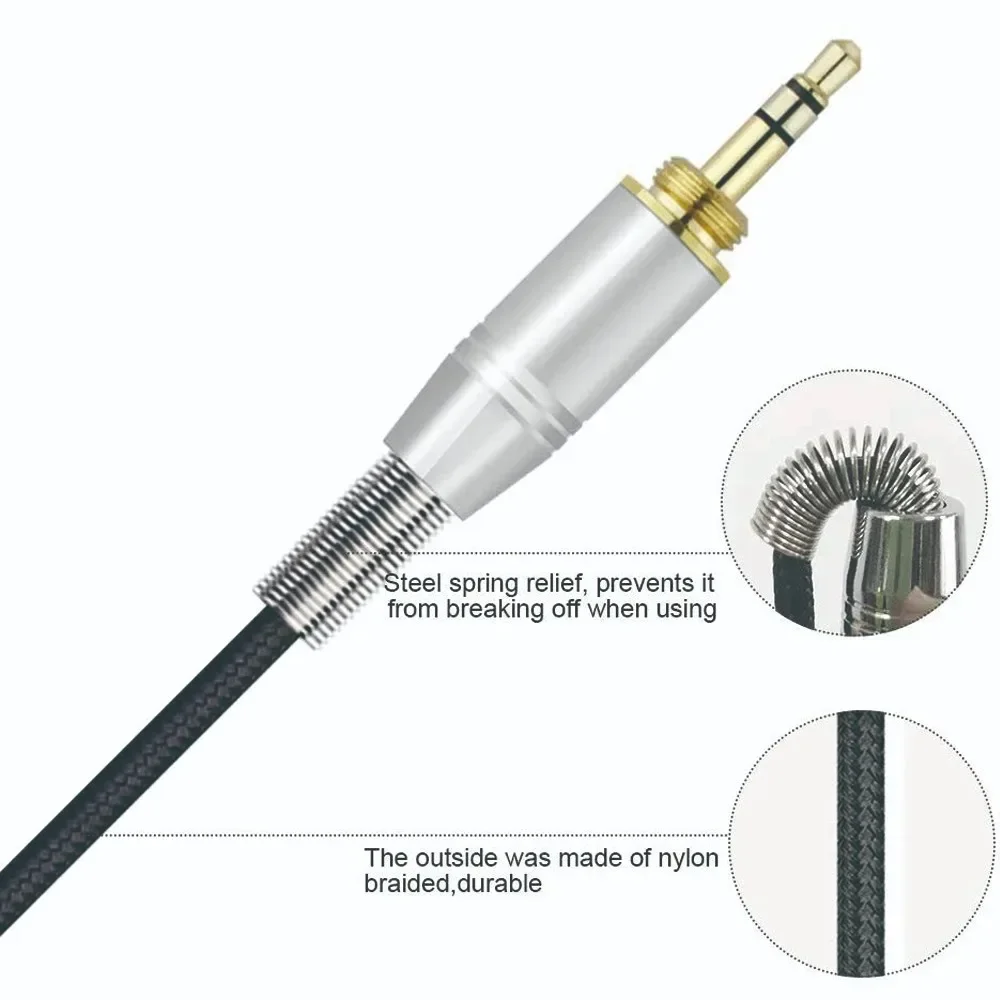 OFC استبدال كابل تمديد الحبل ل M-Audio HDH50 سماعات ، 6.35 مللي متر