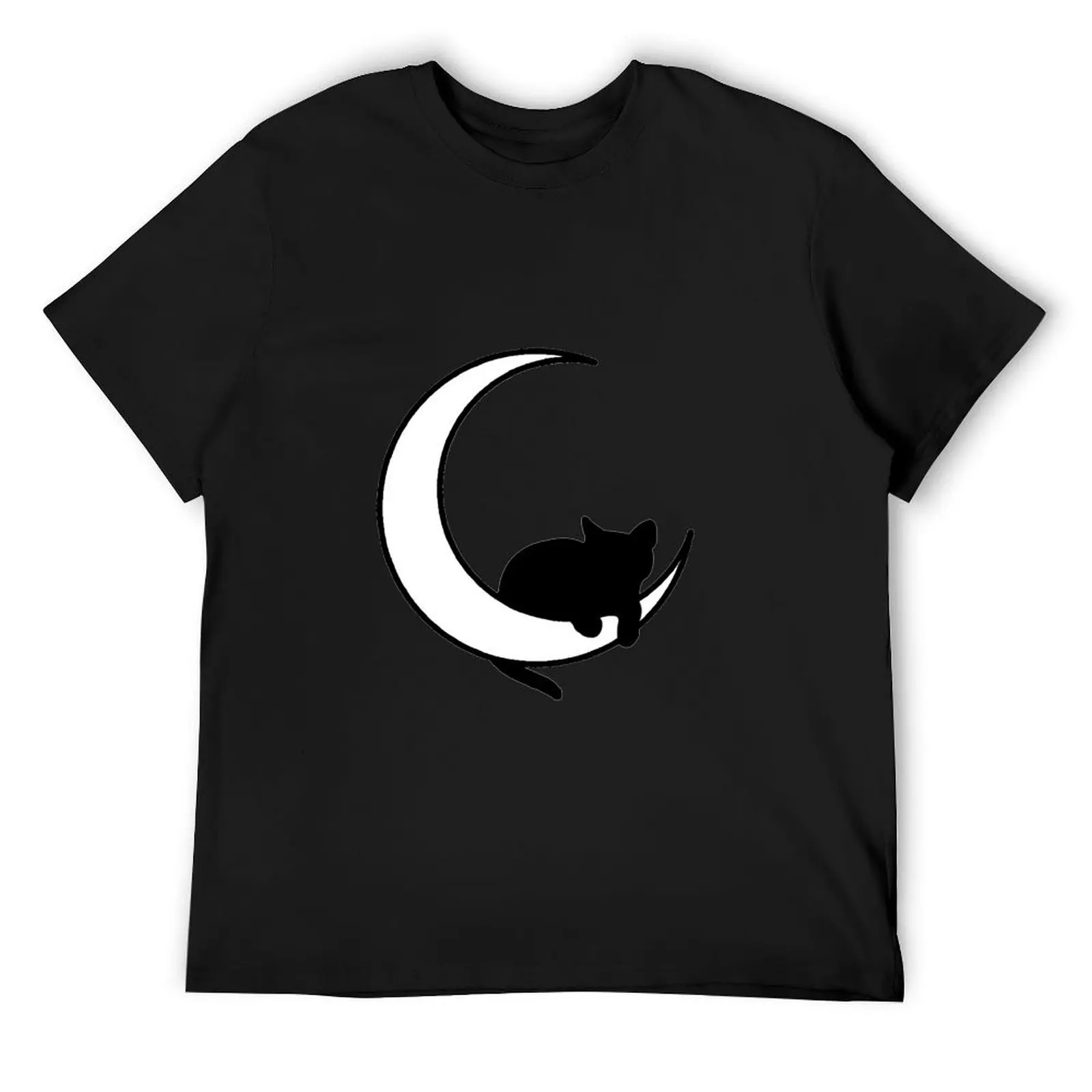 Moon + Cat T-Shirt tees cheap stuff clothing for men