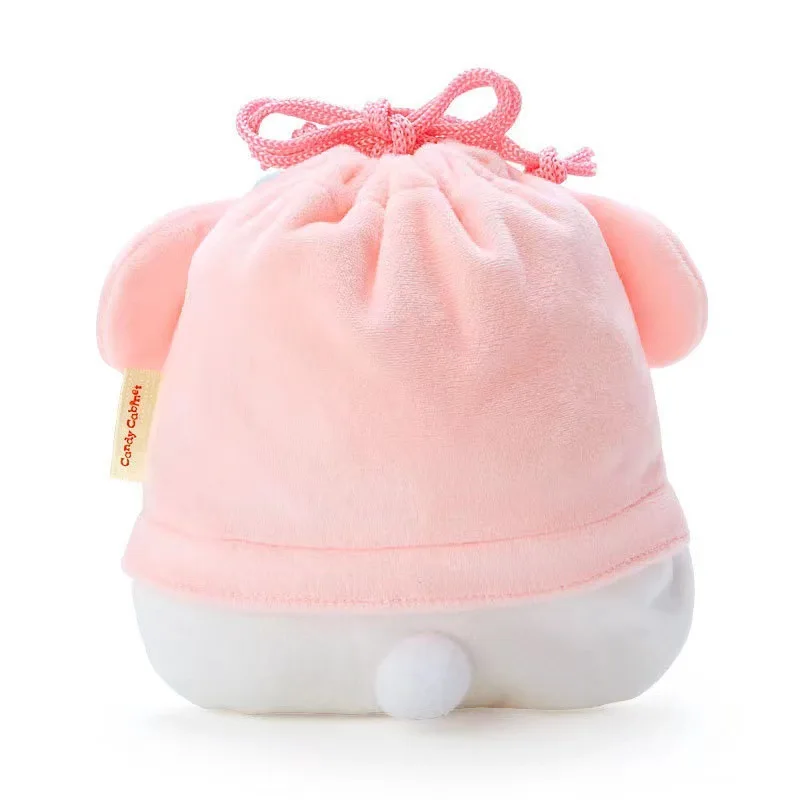 Cartoon Plush Shaped Bundle Pocket Cute Girl Kuromi Storage Bag Travel Small Item Sorting Drawstring Bag Sanrio Makeup Bag