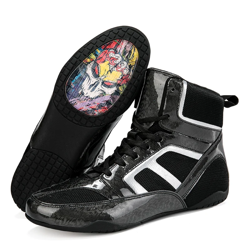 Botas deportivas de lucha de boxeo para parejas, zapatos de entrenamiento de lucha libre, gimnasio, Unisex, gran oferta