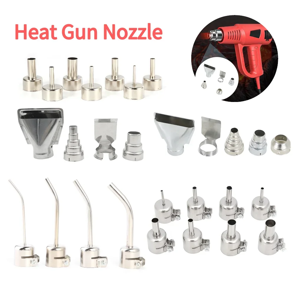 Hot Air Nozzle Desoldering Station Soldering Heat Gun Nozzle Kits Soldering Accessories Welding Nozzle Stainless Steel