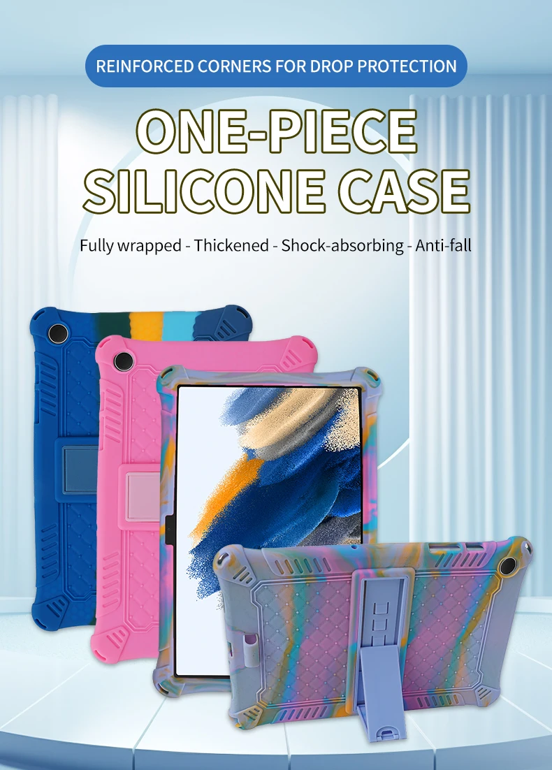 Tablet Cover For Samsung Galaxy Tab A11+A9+11"plus Case SM-X210 X215 X230 A9 8.7 SM-X110/X130 Soft Silicon Kids Stand funda capa