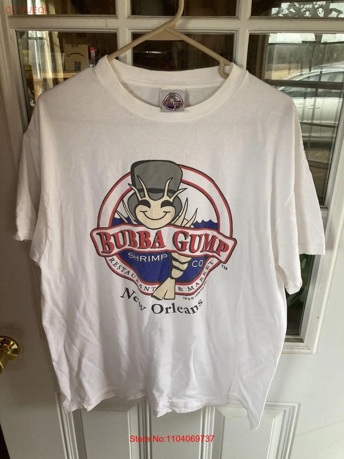 Vintage Bubba Gump Shrimp Co. New Orleans T-Shirt 1998 Size Large