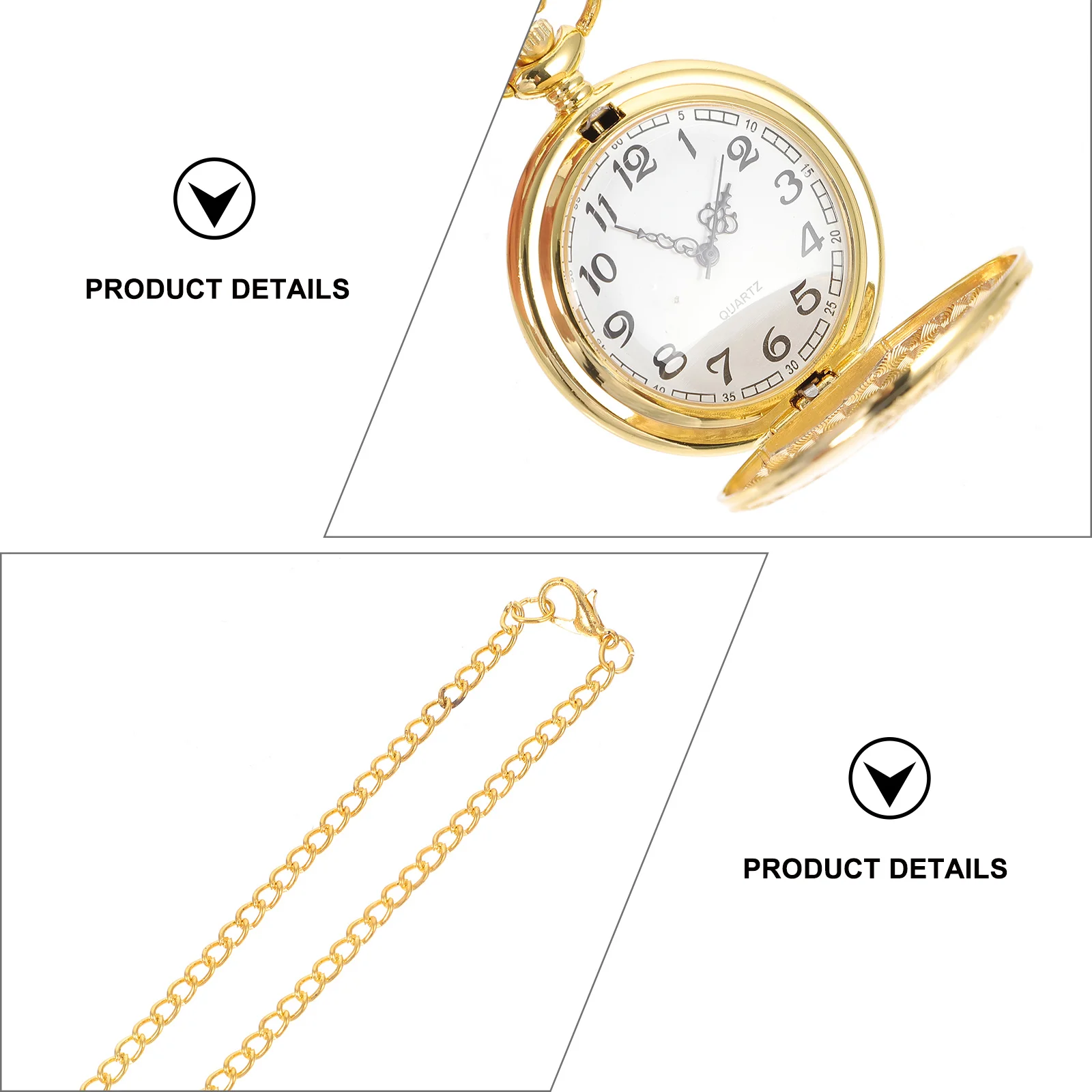 1pc Pattern Pocket Watch Vintage Hanging Watch For Timekeeping Gift Family Souvenir Chest Timing Device