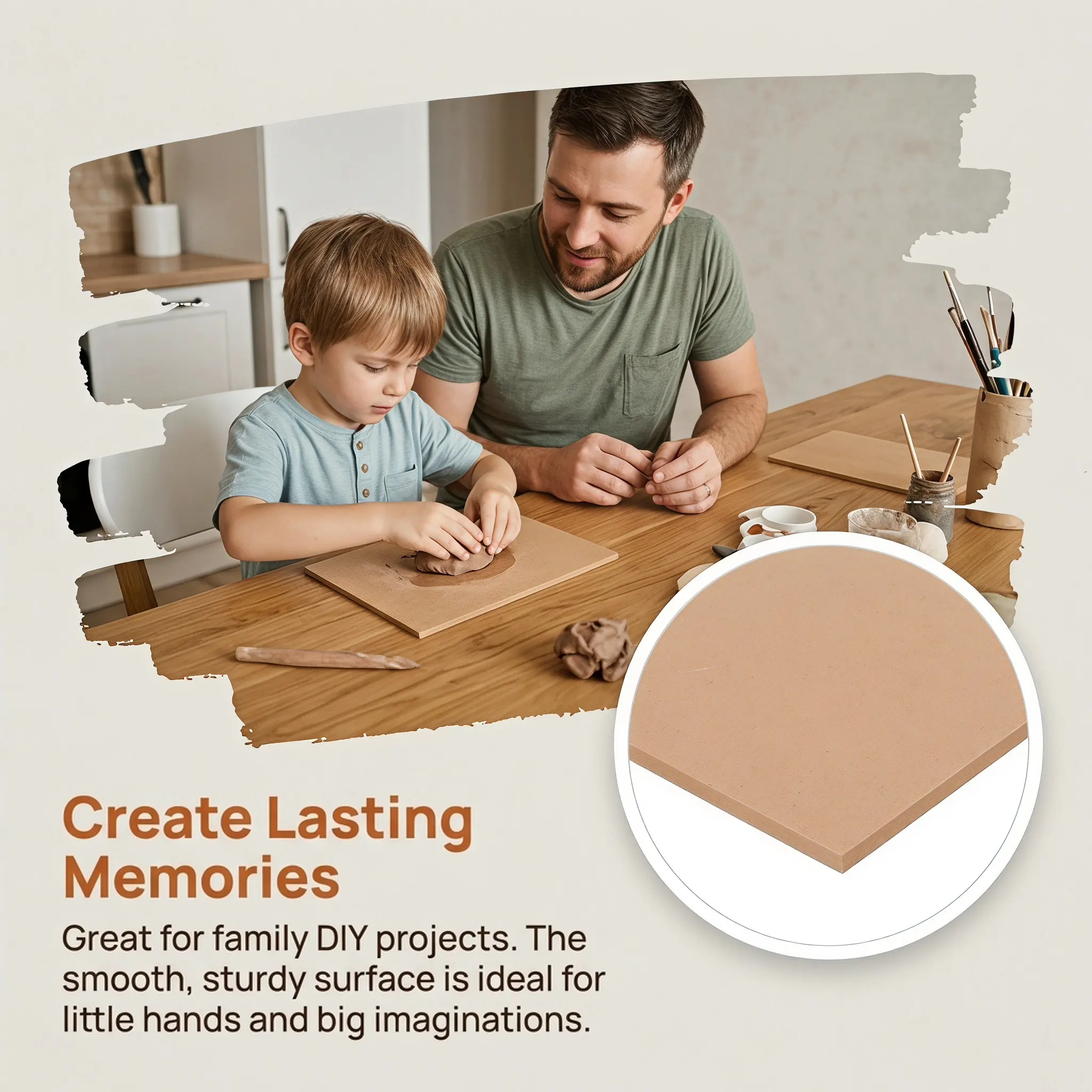 4Pcs Ceramic Pottery Wooden Base Plates Drying Boards for Clay Sculpting DIY Garden Decoration and Models