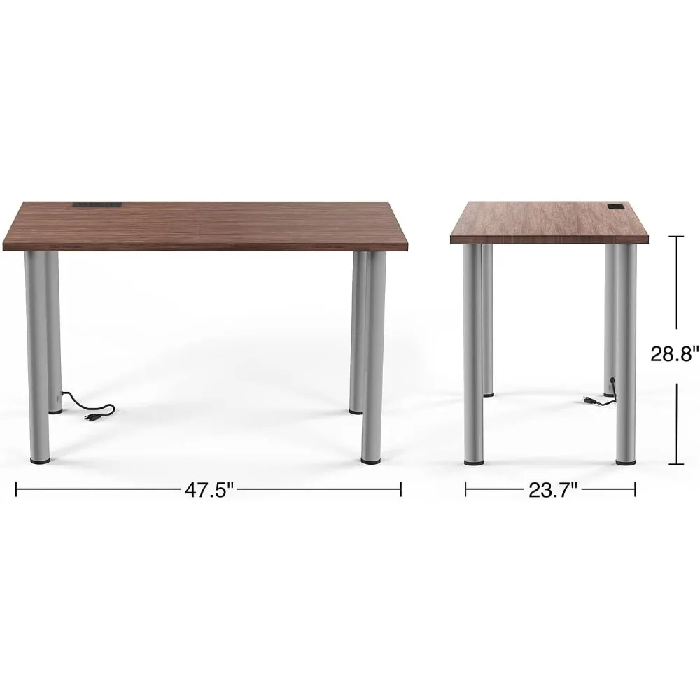 Mesa de escrita alimentada por café expresso Essentials de 48 polegadas da Union & Scale Staples UN56970