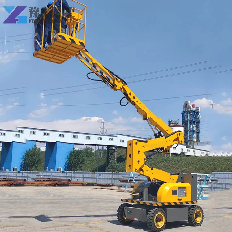 YG Hydraulic Electric Diesel Boom Lift Folding Arm Articulated Platform Lift Manned Lift Aerial Work Platform