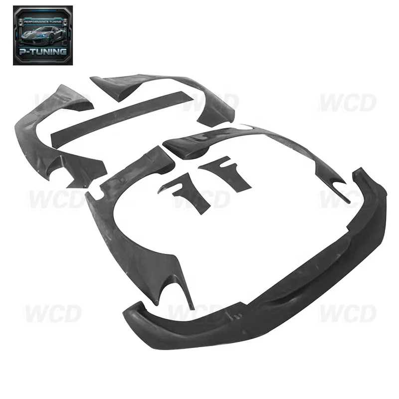 

Car Wide Body Kit for BMW E46 Coupe Sedan Fiber Glass Front Lip Rear Fender Trunk Spoiler FRP