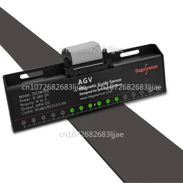 

AGV precision magnetic stripe navigation sensor, magnetic stripe navigation N S sensing high precision, accurate positioning 1mm