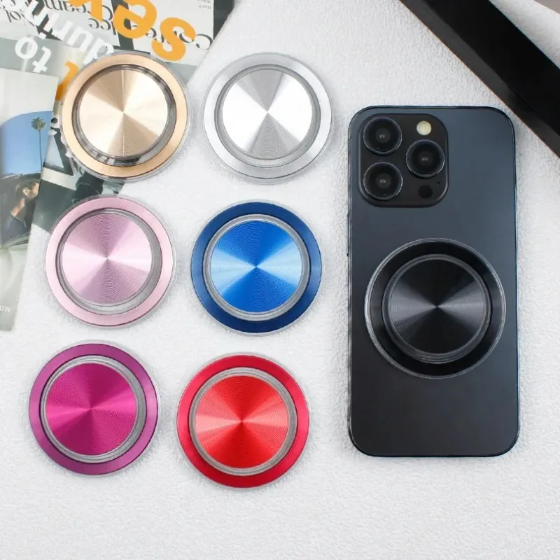 حامل الهاتف المحمول المغناطيسي قبضة المقبس جيب دعم الهاتف ل Magsafe IPhone Mac آمنة البنصر توسيع حامل جبل