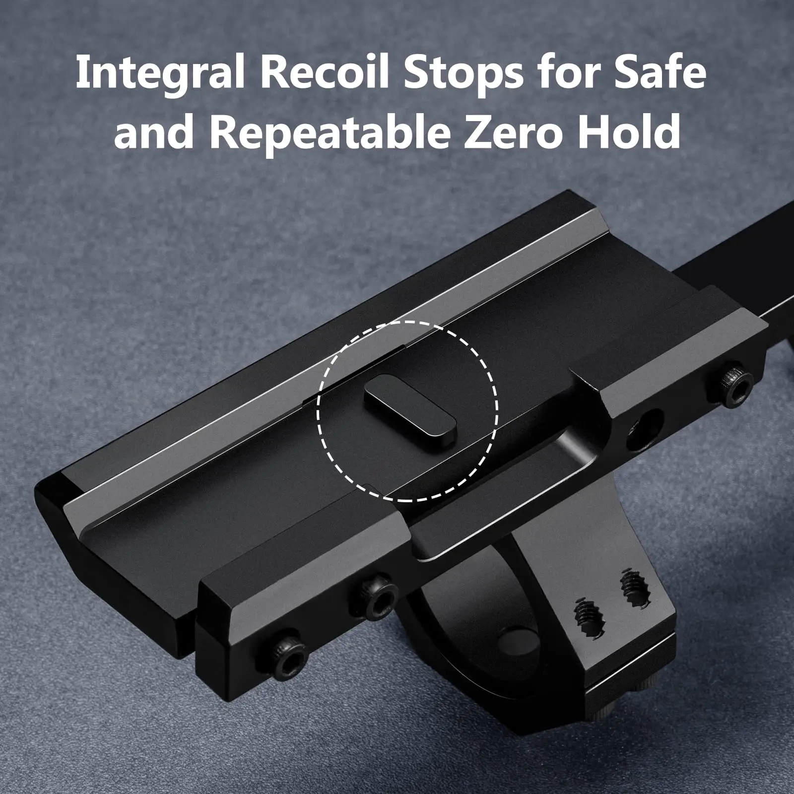 EZshoot Cantilever Offset Scope Mount Dual Ring For Picatinny Rail 1 inch or 30 mm Diameter Rifle Scopes Hunting