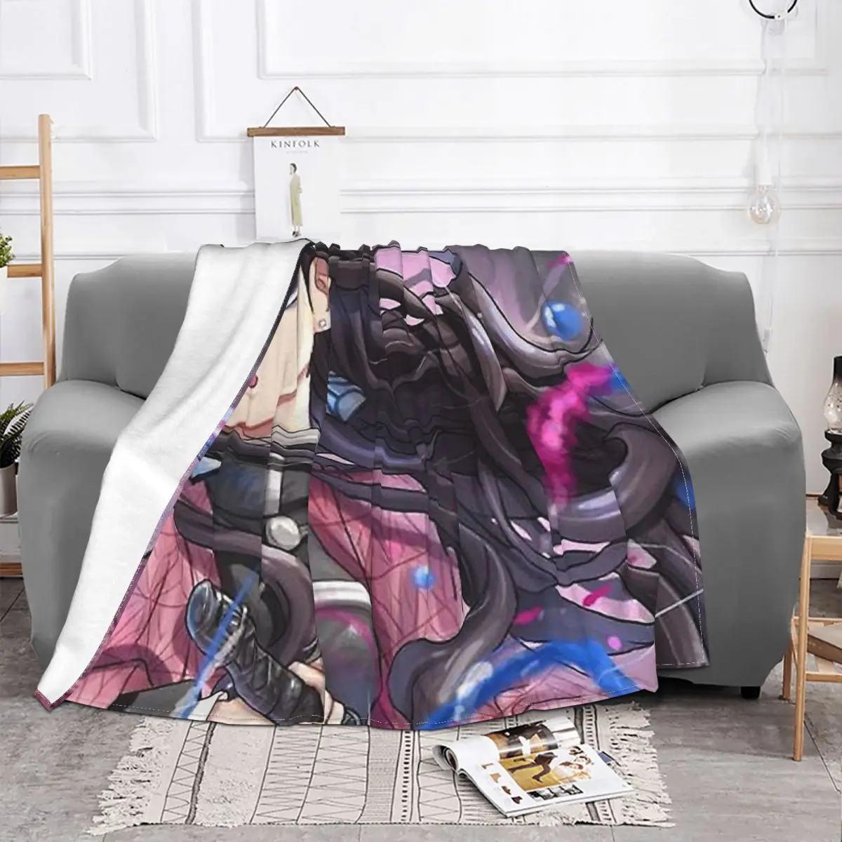 Demon Slayer Dororo Fantasy Action Animation TV Series Blanket Fleece Lightweight Throw Blankets For Bedding Bedspread