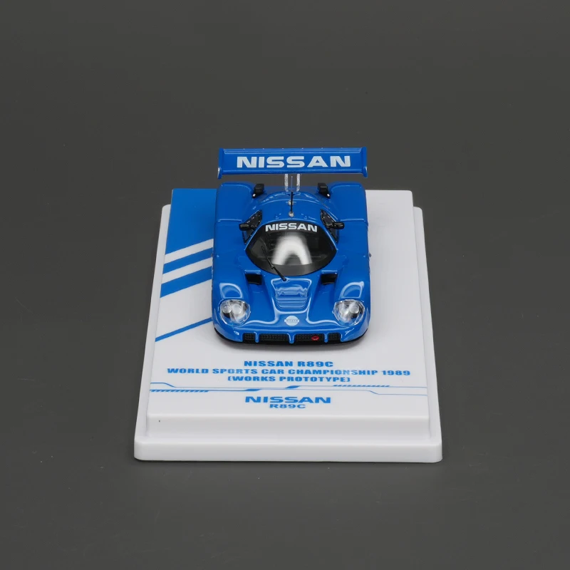 

INNO 1:64 NISSAN R89C Blue Opened Hood Diecast Diorama Car Model Collection Miniature Toys