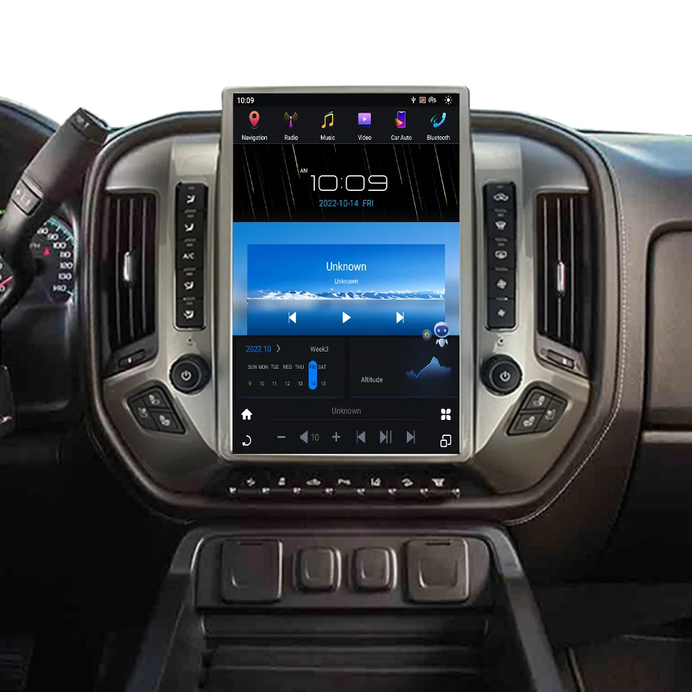 Para Chevrolet Silverado GMC Sierra 2014-2020 Carplay WIFI navegación GPS para coche reproductor Multimedia unidad central de Audio radio de coche