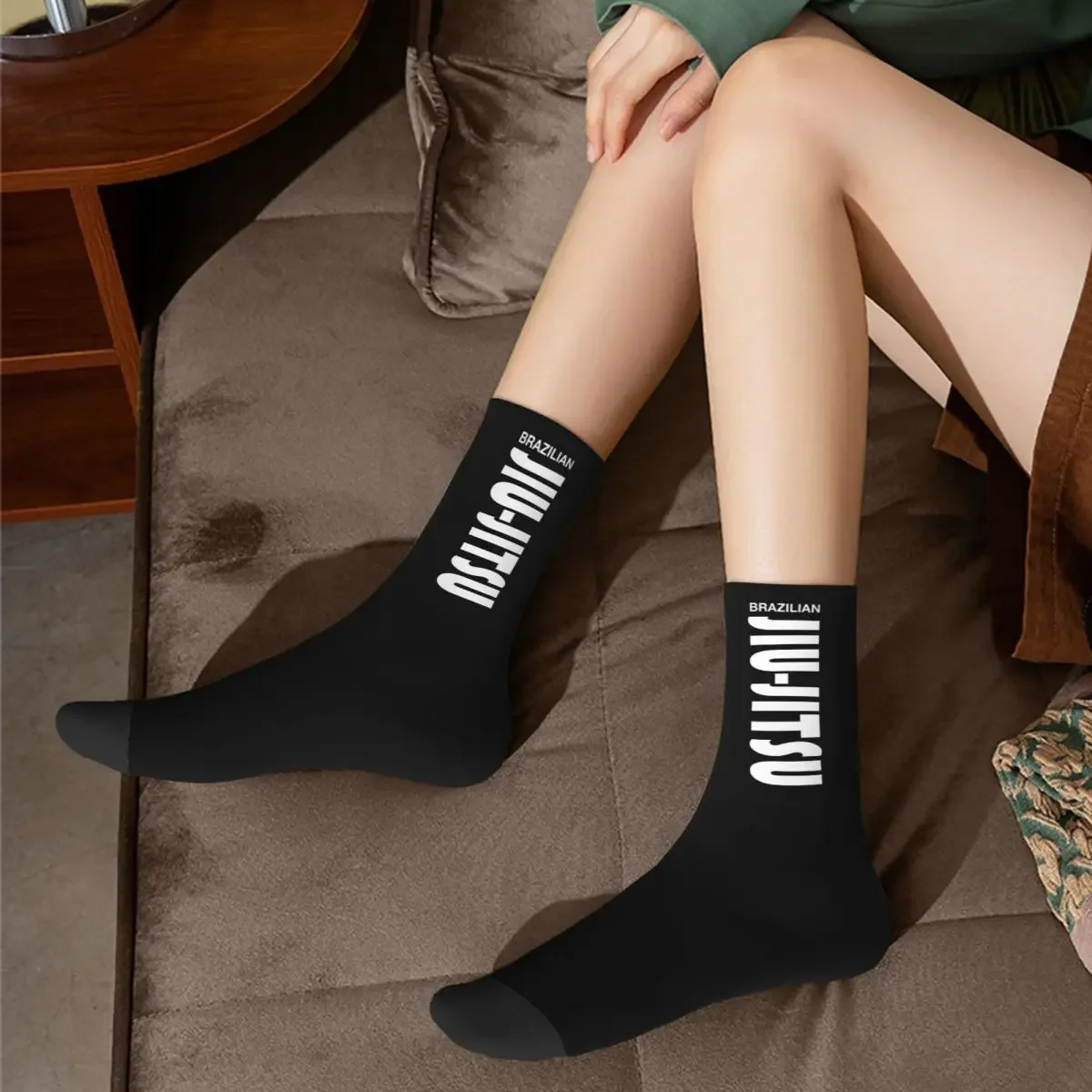 Brazilian Jiu Jitsu Socks Harajuku Super Soft Stockings All Season Long Socks Accessories for Unisex Birthday Present