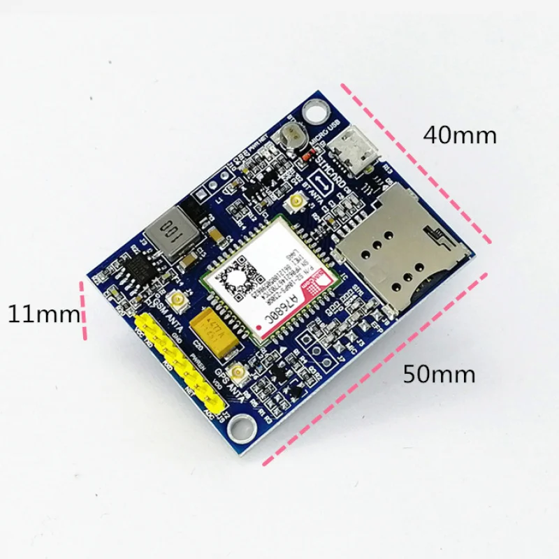 

Макетная плата A7680CModule CAT1 4G IOT, сделано в Китае, SIMCOM, малый размер, широкое напряжение