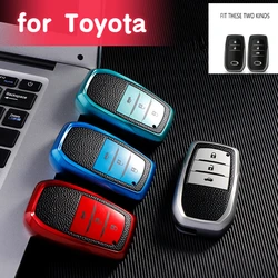 TPU Leather Car Remote Key Cover Case for Toyota Chr C-hr Land Cruiser 200 Avensis Auris Corolla Camry Highlander