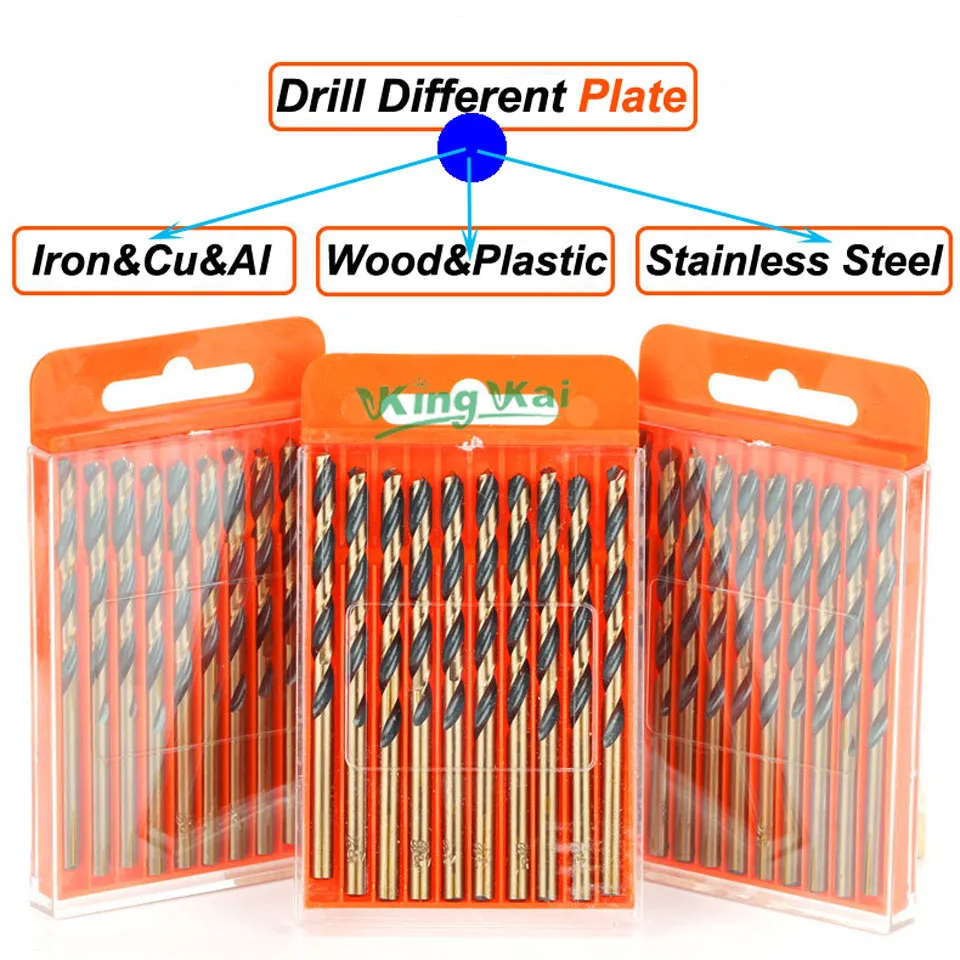 B 6.2mm HSS 4341 High Speed wiertła stalowe bity do wiertarki elektrycznej otwór na żelazo Al Cu Stailess Steel Wood Plastic metalowa płytka