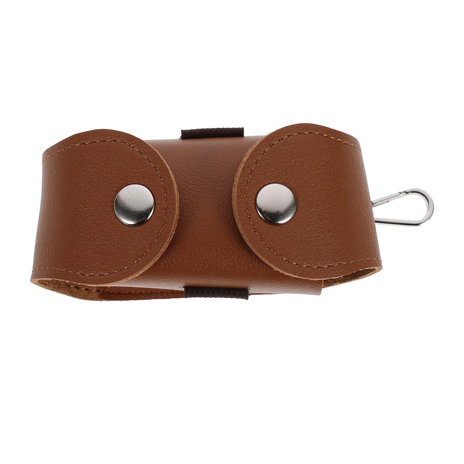 

Golf Ball Storage Bag PU Wear Resistant Durable Smooth Easy Clean Fashion Metal Hook Back Strap Golf Accessories Ball Pouch