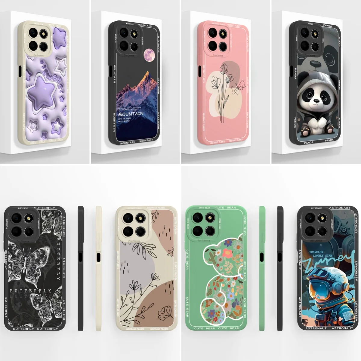 For Honor X8 X8A Case Creative Anime All Body Upgrade Soft Liquid Silicone Mobile Back Cover For Huawei Honor X 8 5G Protectors