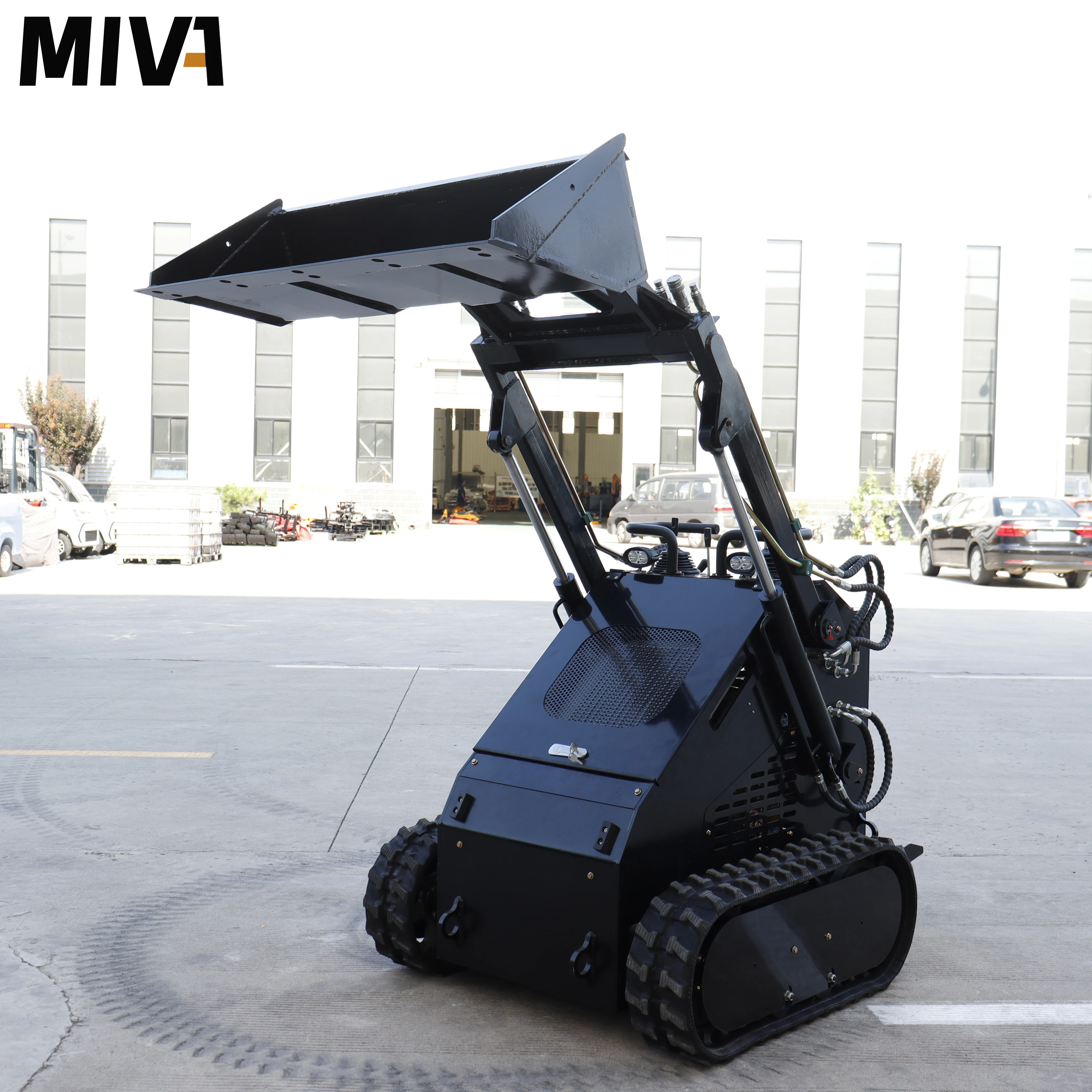 

Cheap Walk Behind Crawler Mini Skid Steer Loader All-Terrain Customized Gasoline Engine Rugged Skid Steer Loader