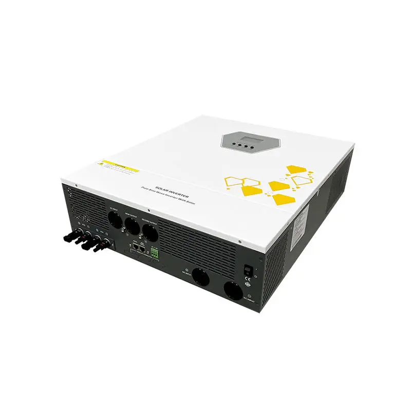 Elege 11KW Pure Sine Wave Solar Hybrid Inverter Built-in MPPT Rechargeable Power Changer with 240VAC Output Hybrid Solar System