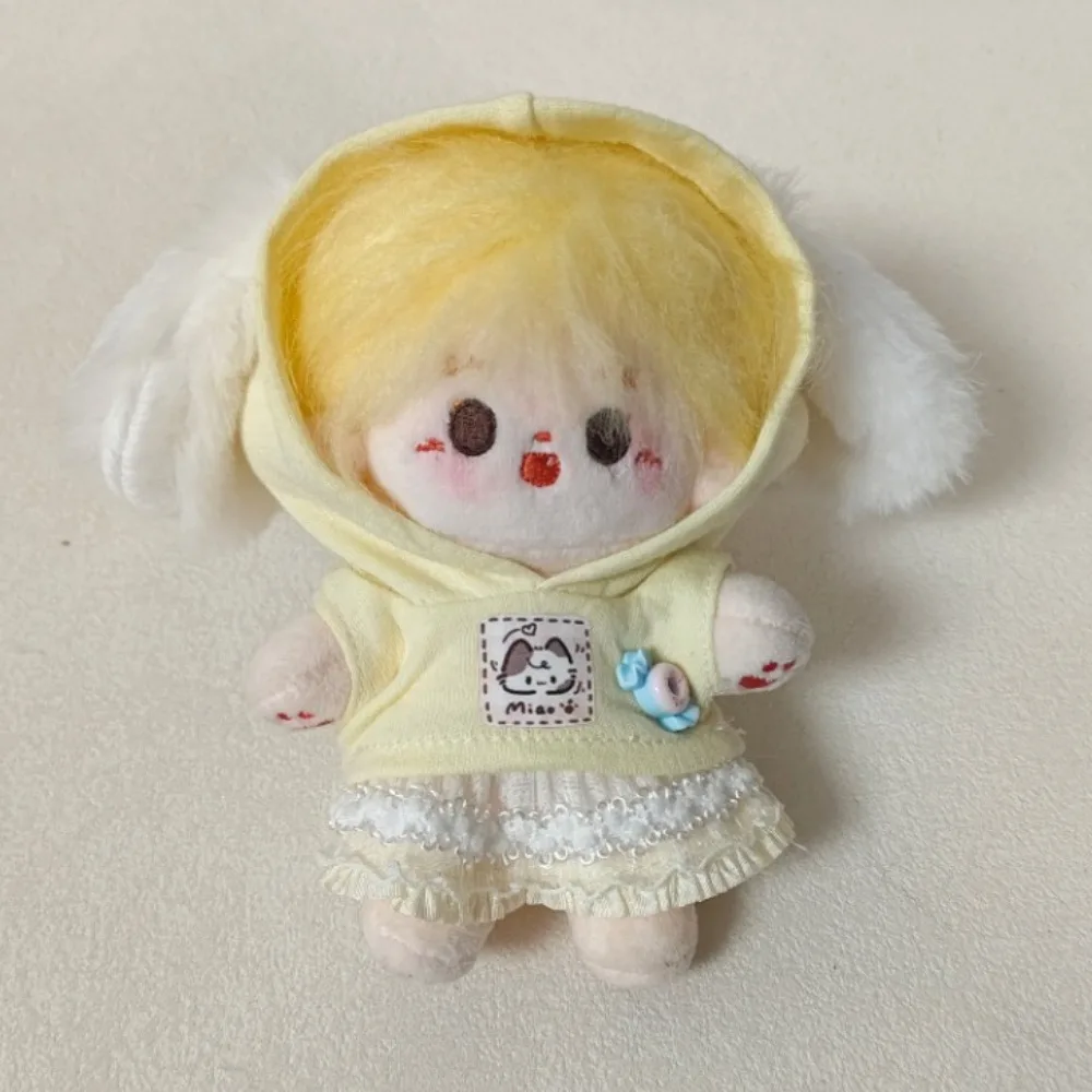 

Hedgehog T-shirt 10cm Cotton Doll Clothes Striped Hat Suit Doll Clothes Outfit Funny Lovely Doll Dress Up Set 10cm Cotton Doll