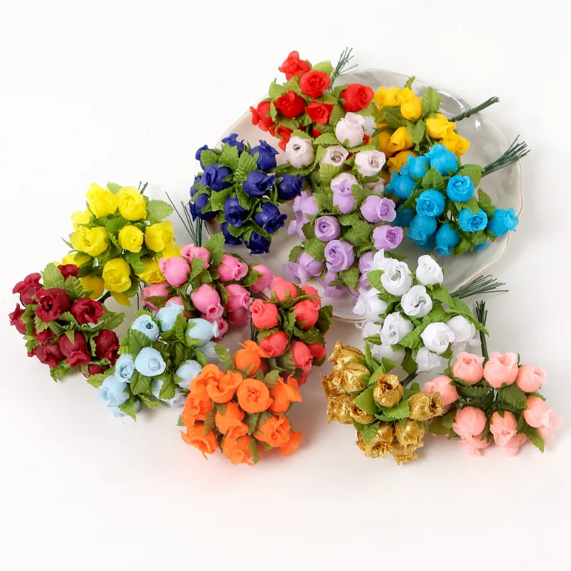 12/36/72/144PCS ดอกกุหลาบดอกไม - Christmas Wreath Fake บทวิจารณ์และราคา