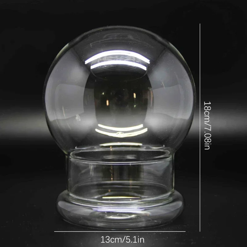 Picture 7: Split Type Spherical Desktop Glass Vase Green Moss Micro Landscape Terrarium High Quality Home Decor Bansai Container