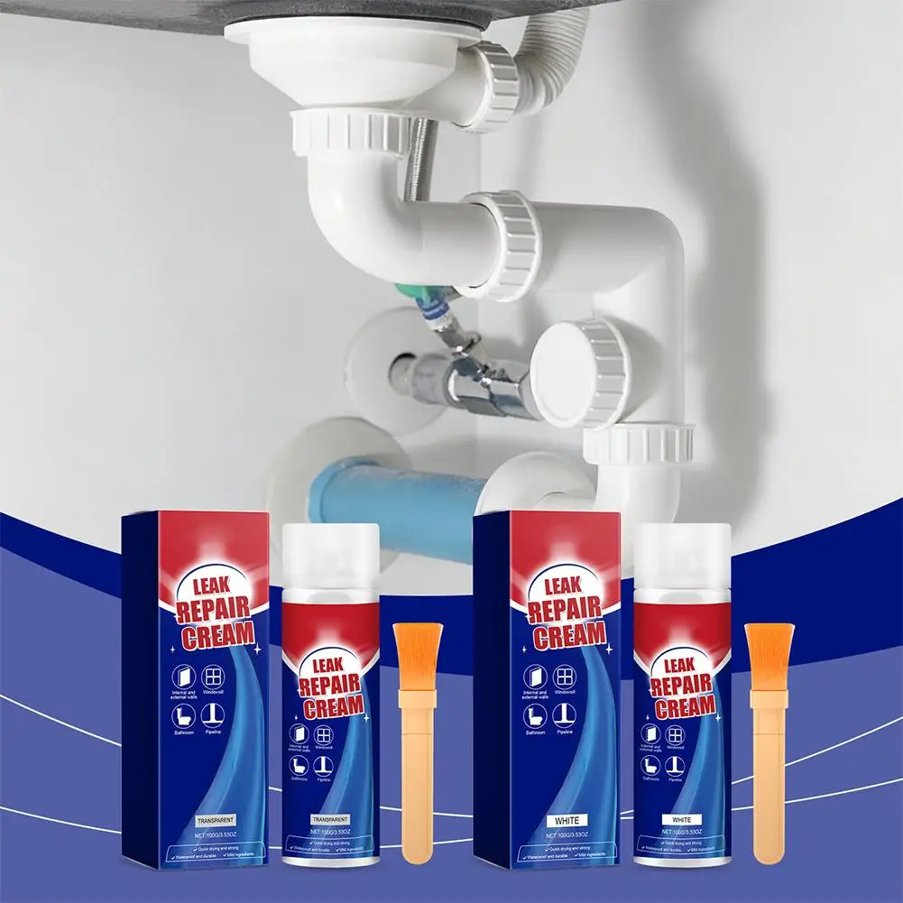 100g Leak-proof Repair Glue Powerful Waterproof Repairs Minor Leaks Pipes Water Tanks Gules Indoor Suitable For All Scenarios