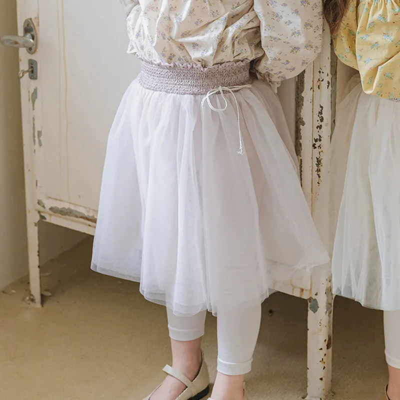 

Yarn Skirt 2025 Spring New Korean Fashion Solid Color Sweet and Cute All-match Pongsa Princess Skirt Pants