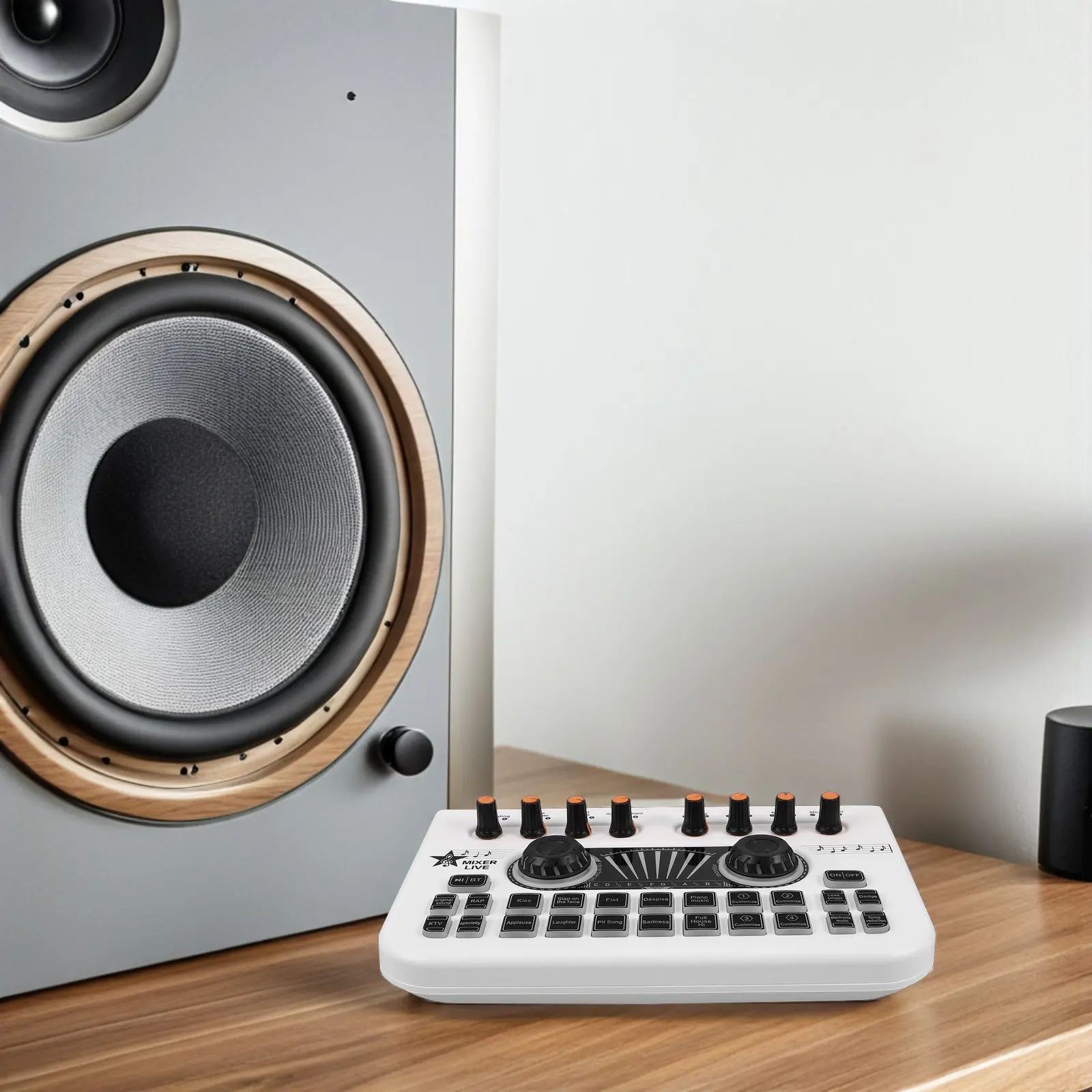 Professional Dj Audio Mixer Console Wireless Streaming Sound Card Mixer with Digital Sound Board Stereo Effects for Live