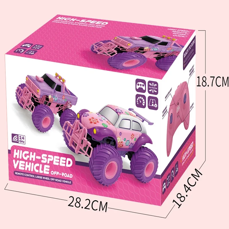 Girls RC Car Electric 4WD 4x4 Drive Off-samochód zabawka samochody wspinaczkowe szybkie zdalnie sterowane ciężarówki Boże Narodzenie prezent