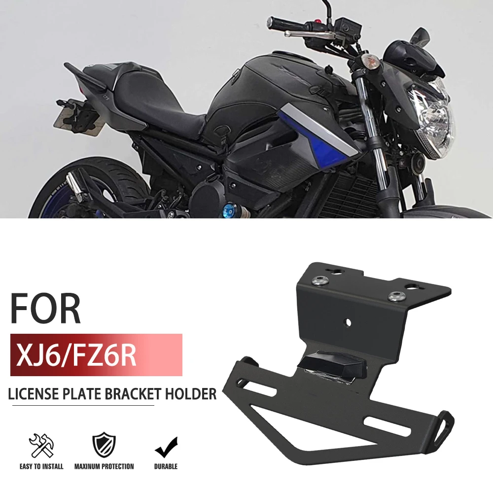 

Rear License Plate Holder Bracket Tail Tidy Fender Eliminator CNC Aluminum For Yamaha FZ6R XJ6 Diversion/N/F XJ 6 2009 2010-2017