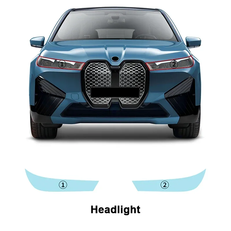 

Наклейки против царапин BMW IX i20 2022 2023, прозрачная защитная пленка для зеркала заднего вида, защитная пленка для краски PPF