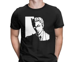 Yoshikage Kira Jojos Bizarre Adventure T Shirt Men Cotton T-Shirts Joestar Anime Blood Otaku Craders Tee Short Sleeve Big Size