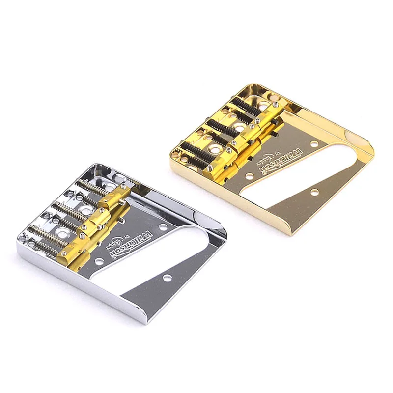 wilkinson-vintage-tl-bridge-assembly-with-brass-saddles-6-saddle-tl-bridge-tailpiece-set-for-electric-guitar