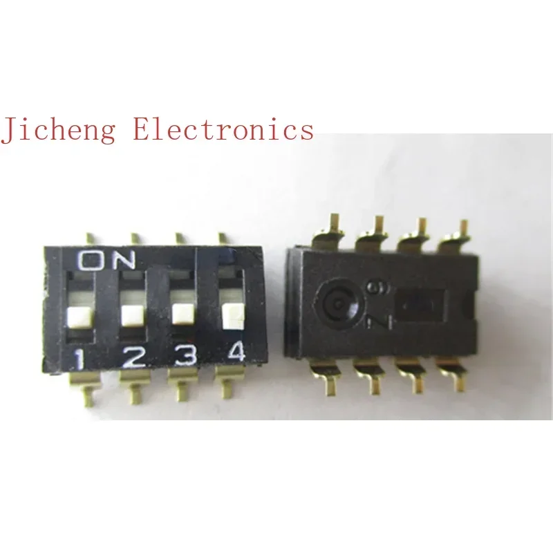 10PCSTaiwan Province Dip Switch DM-02-V 2.54mm 2-position Patch   Flat