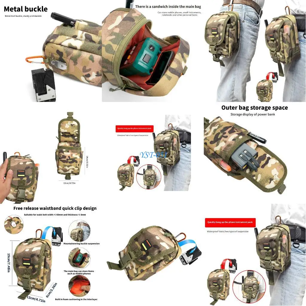 

E15A Outdoor Waist Bag Tool Carriers With Reinforced Metal Fasteners Secure Mounting