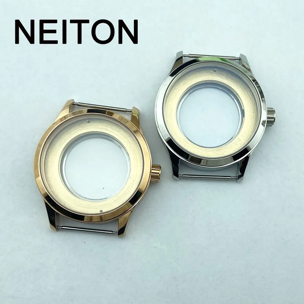 

NEITON 42mm Sapphire Glass Fit ETA 2836 Miyota 8215 DG2813 ST1612 watch strap width 22mm