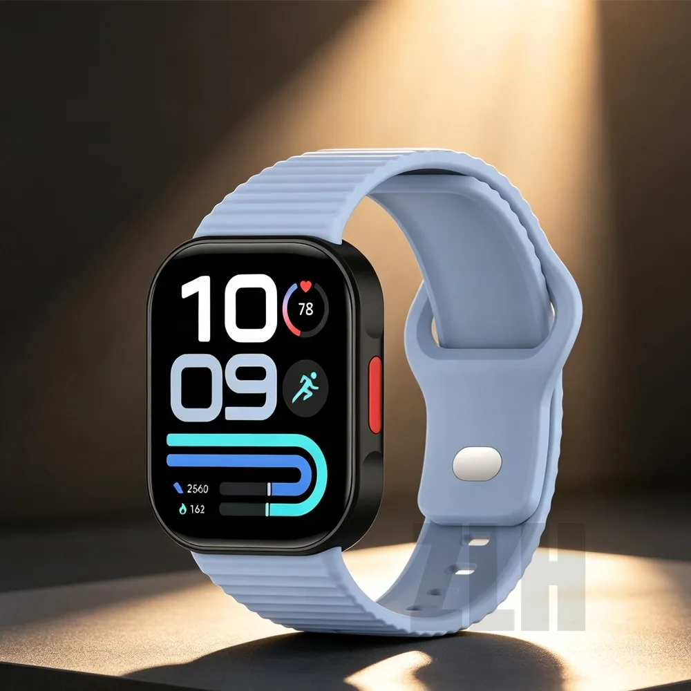 Official Wave Silicone Strap for Redmi Watch 6 Lite 6 Active 6 5 4 Comfortable Wristband Xiaomi Mi Band 10 Pro 9 Pro 8 Pro Band
