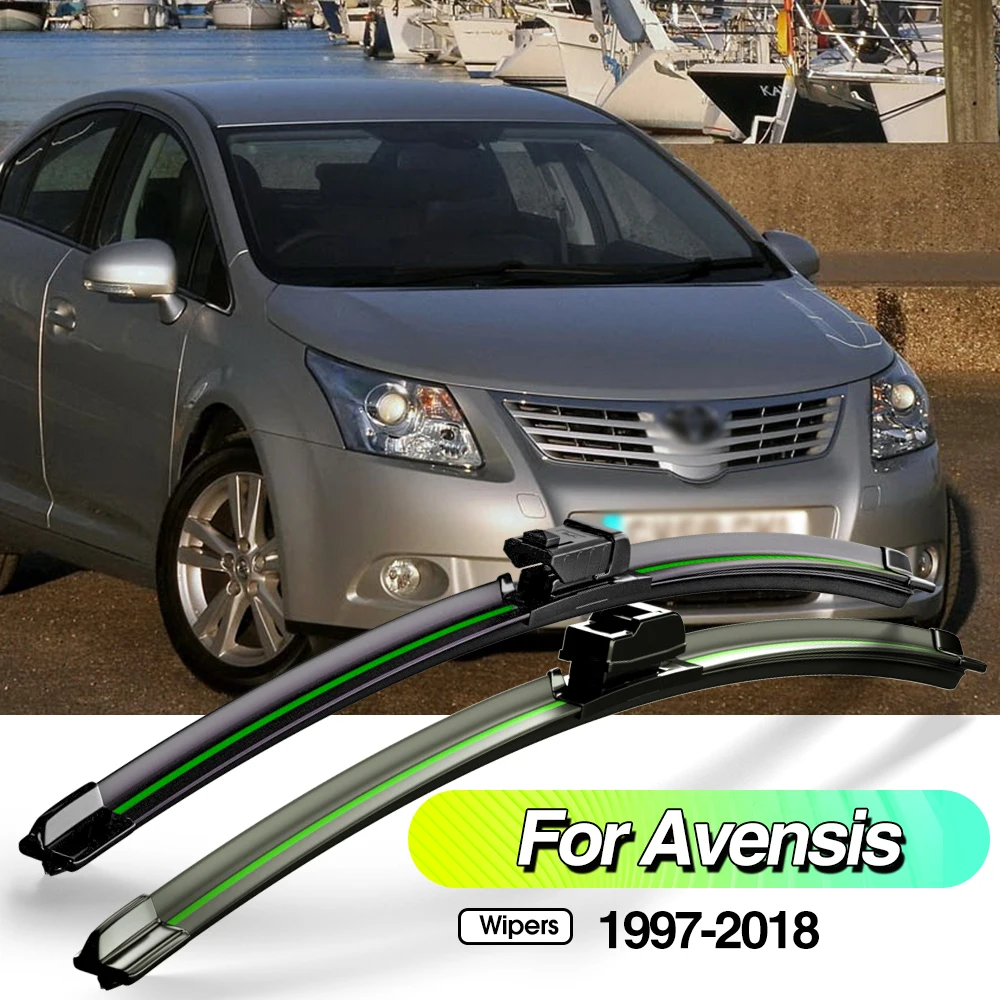 

For Toyota Avensis T22 T25 T27 Verso 1997-2018 2pcs Front Windshield Wiper Blades Windscreen Window Accessories 2003 2009 2017