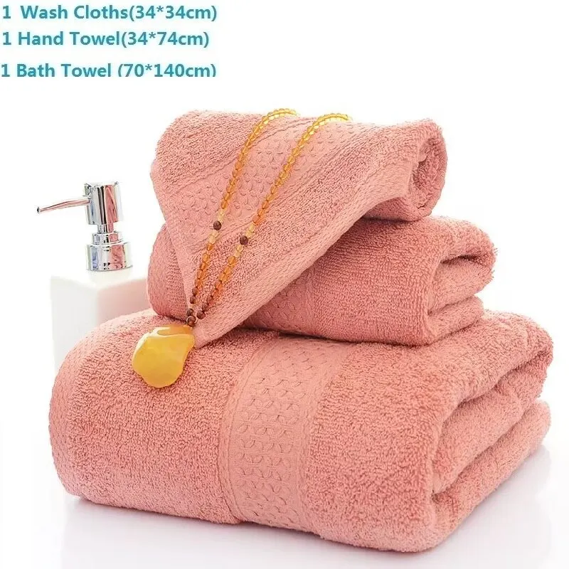 Ensemble de serviettes de bain en coton douces et absorbantes_voghion.com
