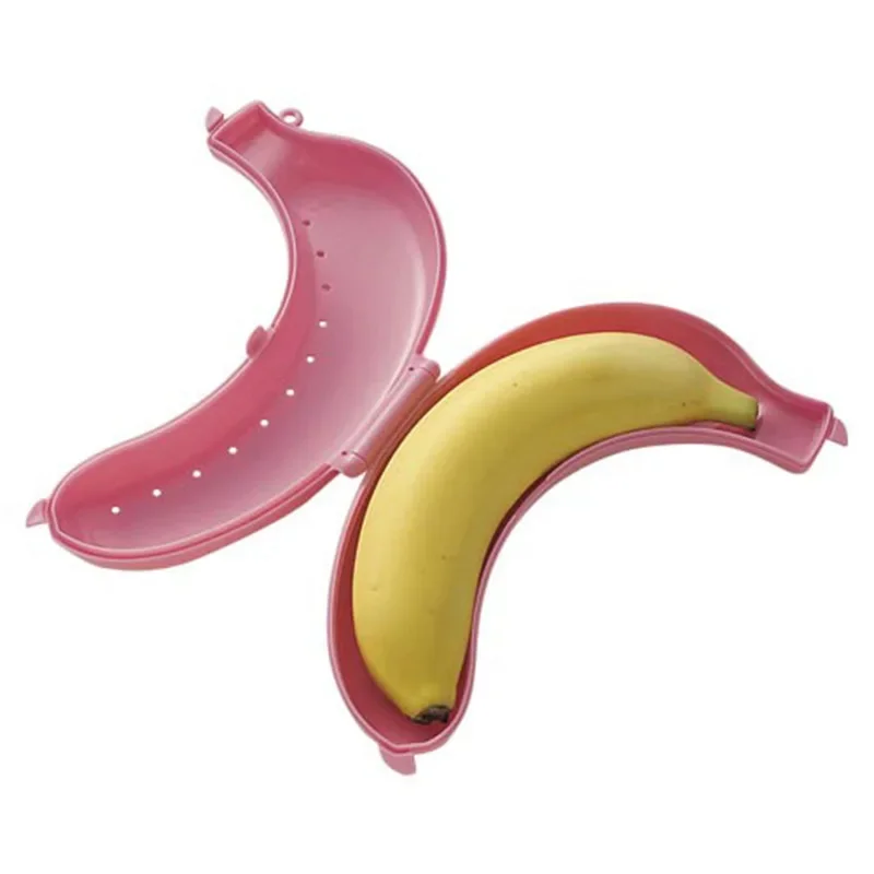 Banana Storage Box for Outdoor Travel Cute Banana Case Protector Box Container Trip Outdoor Lunch Fruit Storage Box Holder